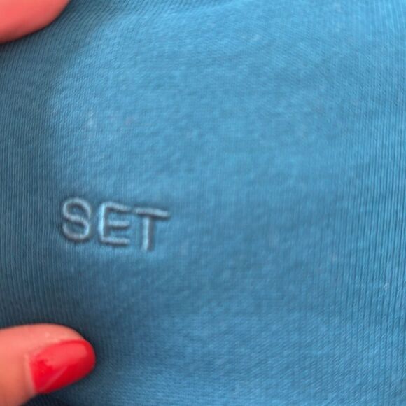 Teal Blue Women's Shorts by SET - Sweatpants - Size Medium - NWT - Picture 6 of 6